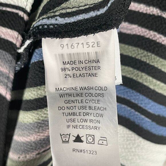 Vince Camuto Blouse Women's XS Multicolor Flowy Top Flare Sleeve Artsy Romantic - Picture 6 of 6